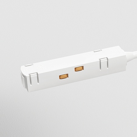 Коннектор питания угловой Gravity белый - фото