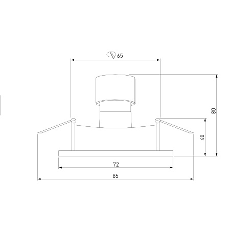 Встраиваемый точечный светильник 111 MR16 белый Elektrostandard - фото
