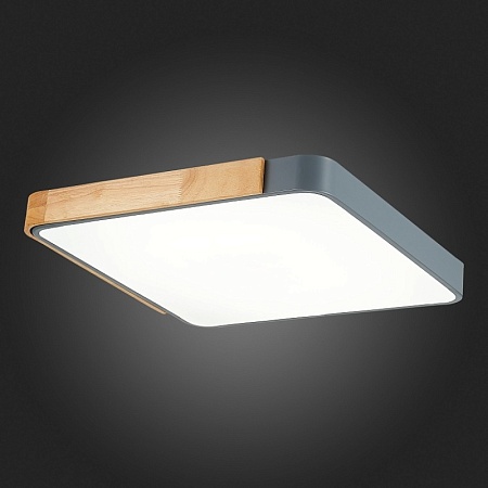 Светильник потолочный Серый, Светлое дерево/Белый LED 1*42W 3000K/4000K/6000K SLE201272-01 - фото