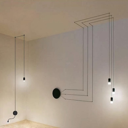 Подвесной Светильник Via Wireflow Polyhedral 0363 Freeform Suspension Lamp Imperiumloft 85257-22 - фото