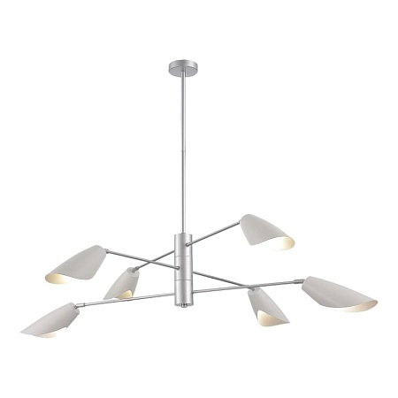 Светильник подвесной Серебристый/Белый E14 6*60W SLE1254-103-06 - фото