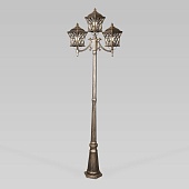 Уличный светильник на столбе Cassiopeya F/3 черное золото IP44 Cassiopeya F/3 черное золото Elektrostandard