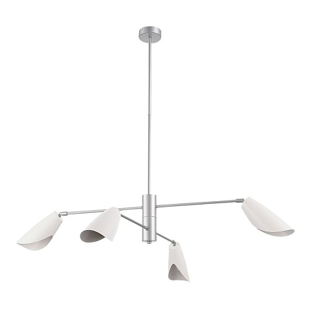 Светильник подвесной Серебристый/Белый E14 4*60W SLE1254-103-04 - фото