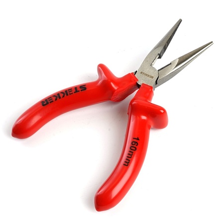 Длинногубцы диэлектрические STEKKER, 160мм, PLE2-160-S - фото