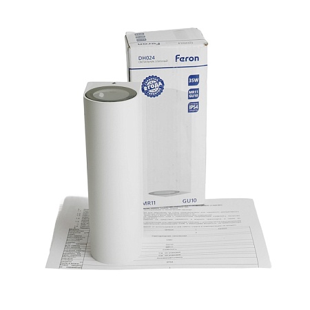 Светильник садово-парковый Feron DH024, на стену, 2*GU10 MR11 230V, черный - фото