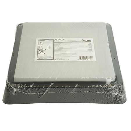 Светильник светодиодный Feron AL3021 в пластиковом корпусе 15W 6500K IP20 черный - фото