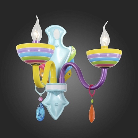 Бра ST-Luce Разноцветный/Разноцветный E14 2*40W SL672.781.02 - фото