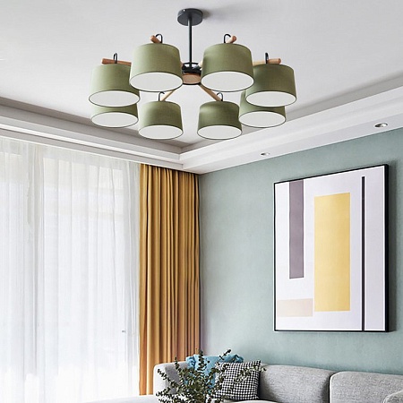 Потолочная Люстра На Штанге Even 8 Green Imperiumloft 178370-26 - фото