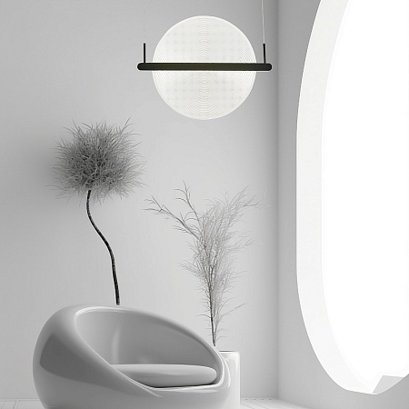 Светильник подвесной ST-Luce Черный/Прозрачный LED 1*24W 4000K SL6233.403.24 - фото