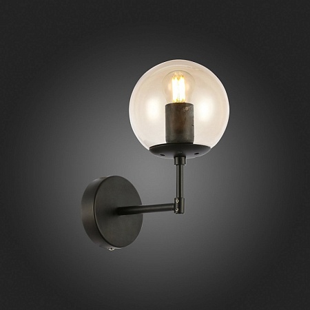 Светильник настенный Черный/Янтарный E27 1*40W SLE154901-01 - фото