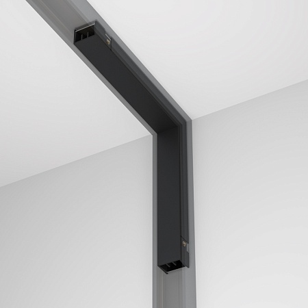 Коннектор питания угловой внутренний Basity, черный - фото