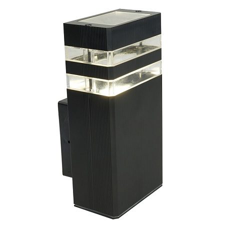 Светильник садово-парковый Feron.ONE DH0806-P, на стену вверх,  GU10 220-240V, черный пластик - фото