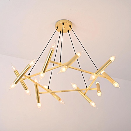 Подвесной Светильник Jonathan Browning Le Pentagone Chandelier 20 Light Imperiumloft 123487-22 - фото