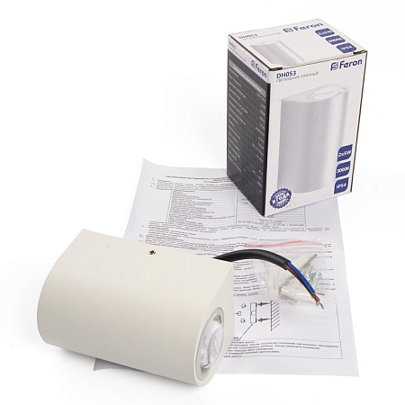 Светильник уличный светодиодный Feron DH053, 2*5W, 800Lm, 3000K, белый - фото