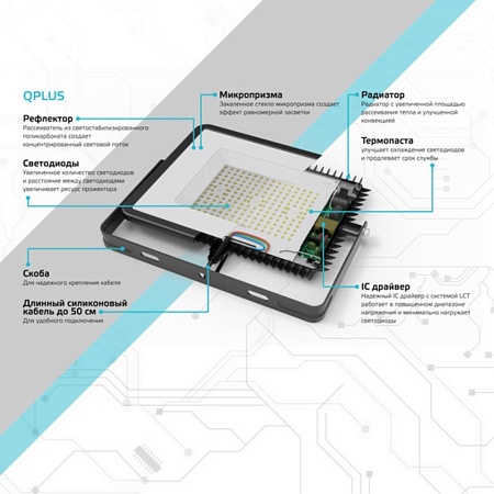 Прожектор GAUSS 690511150_GAUSS - фото