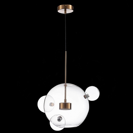 Светильник подвесной ST-Luce Латунь/Прозрачный LED 1*14W 3000K SL1133.203.01 - фото