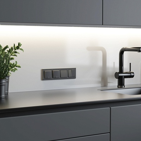 Клавиша для выключателя перекрестного (графит матовый) W1119064 - фото