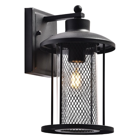 Светильник садово-парковый Feron PL721 на стену вниз  60W E27 230V, черный - фото