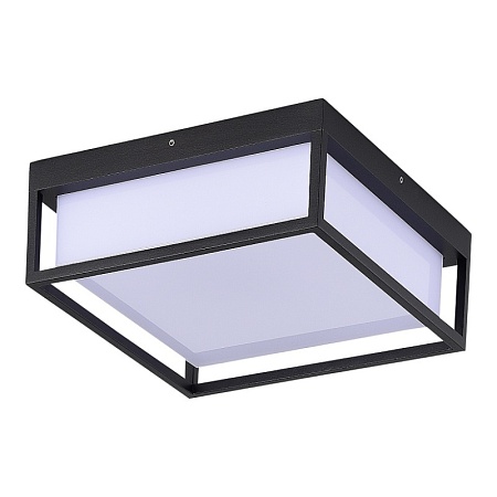 Светильник уличный потолочный ST-Luce черный/белый LED 1*20W 3000K/4000K/5000K SL9517.402.01 - фото