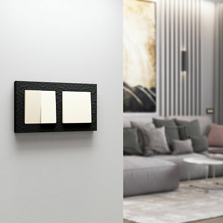 Выключатель одноклавишный (айвори матовый) W1110062 - фото