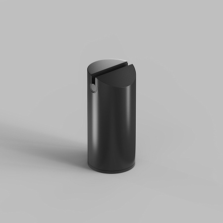 TR5516-BK Утяжелитель для отвесного монтажа трека-ремня Belty, серия Base, D60*H130мм, IP20, черный, алюминий - фото