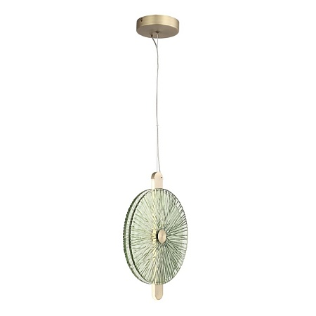 Светильник подвесной ST-Luce бронза/зелёный LED 1*11W 4000K SL6141.323.01 - фото