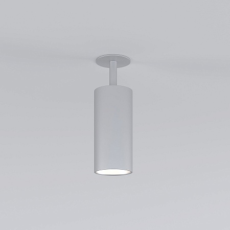 Встраиваемый светодиодный светильник Diffe серебряный 25066/LED Elektrostandard - фото