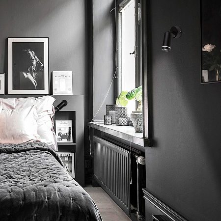 Настенный светодиодный светильник Glory SW LED черный Glory SW LED черный (MRL LED 1005) Elektrostandard - фото