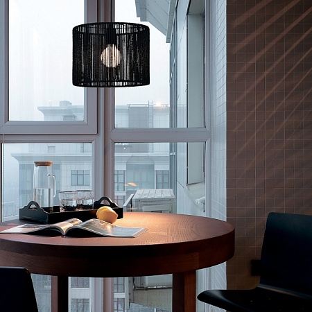 Светильник подвесной черный/черный E27 1*40W SLE6024-403-01 - фото