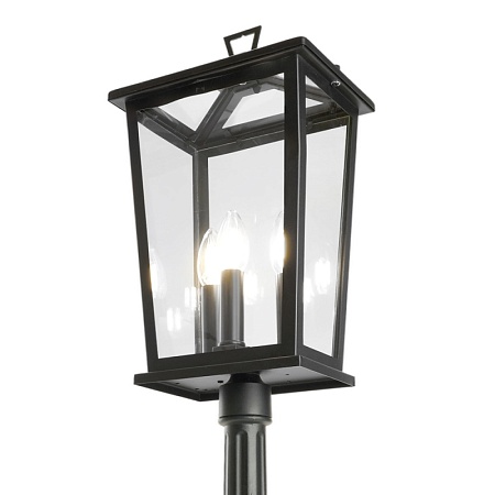 Светильник садово-парковый Feron PL757 столб 60W E14 230V, черный - фото