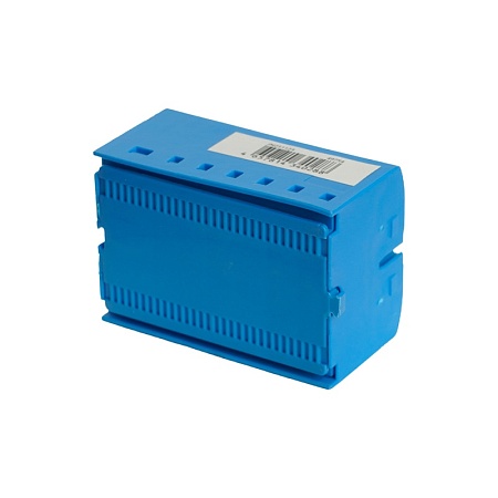 Зажим блочный (групп) для распред.тока нагрузки push-in на 12 точек, сеч 2,5 мм2, 690V,41А, 1точка интегр. питание,синий LD580 PTFIX 6-12/25 - фото