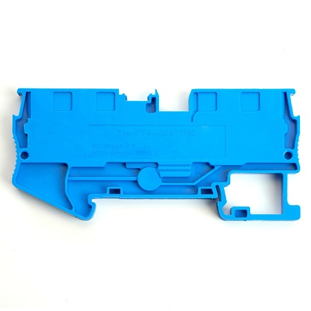 Зажим пружинный, 4-проводной проходной ЗНИ - 4 ,JXB PT 4 , синий LD574-2-40 - фото