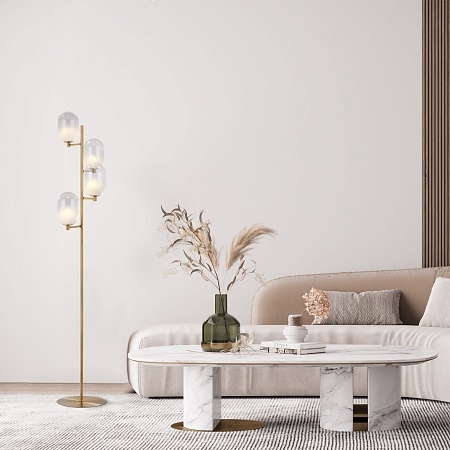 Напольный светильник Eurosvet 01161/4 латунь - фото