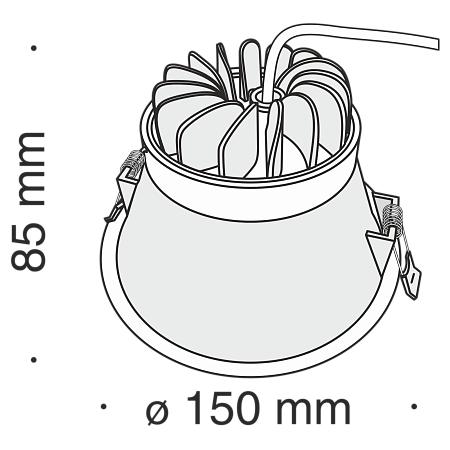 Встраиваемый светильник Technical Stella DL039-L15W3K - фото