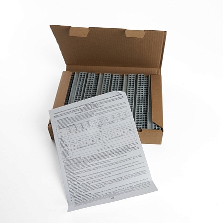 Зажим пружинный, 2-проводной проходной ЗНИ - 4,0 (JXB ST 4), серый STEKKER - фото