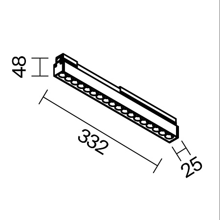 Уличный трековый светильник Outdoor O-TR02-2-S-18WB3K - фото