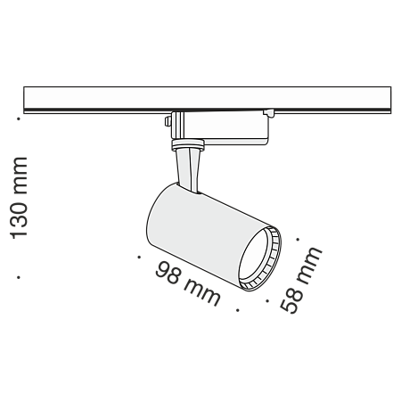 Трековый светильник Technical Vuoro TR003-1-6W4K-B - фото