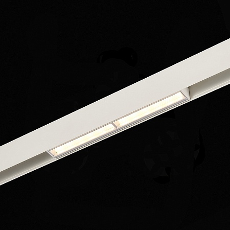 Магнитный трековый светильник Белый LED 1*12W 3000K 850Lm Ra>90 120° IP20 L220xW22xH46 ST804.536.12 - фото