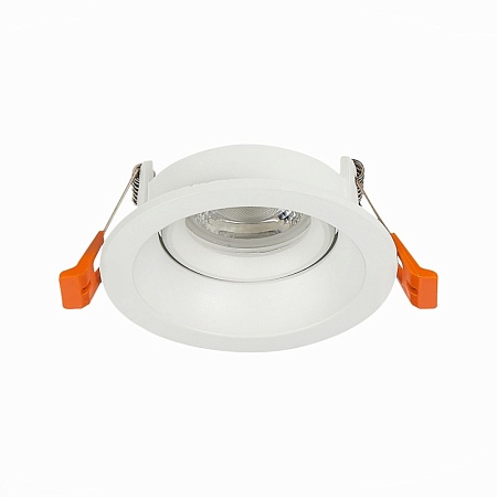 Св-к встр. Белый GU10 1*50W D94xH40 220V Без ламп ST208.508.01 - фото