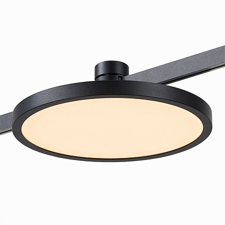 Магнитный трековый светильник FARM Черный LED 1*10W 4000K 500Lm Ra80 120 IP20 D168xH54 ST818.446.12 - фото