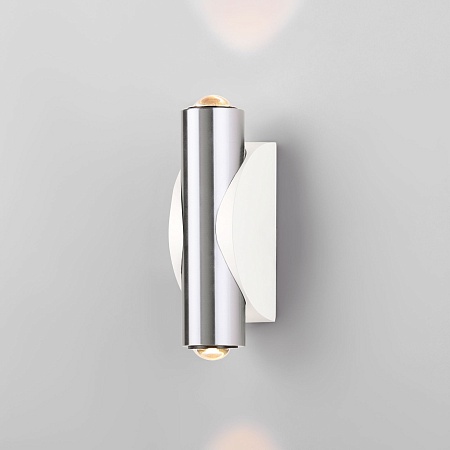 Настенный светодиодный светильник Steel LED белый/сталь 40109/LED белый/сталь Elektrostandard - фото