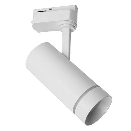 Светодиодный светильник Feron AL106 трековый однофазный на шинопровод 12W 4000K 80 градусов белый - фото