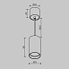 Подвесной светильник Technical Vol P100PL-20W3K-W - фото