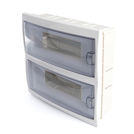 Бокс встраиваемый STEKKER EBX50-2/24-20 24 модуля, пластик, серия Standart - фото