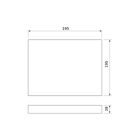 Накладной потолочный светодиодный светильник DLS034 18W 4200K Elektrostandard - фото