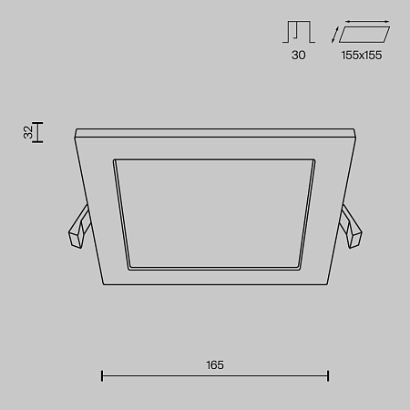 Встраиваемый светильник Technical Stockton DL020-6-L12W - фото