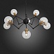 Люстра потолочная ST-Luce Черный, Золото/Прозрачный E27 8*40W (из 2-х коробок) SL234.402.08 - фото