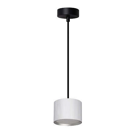 Светильник потолочный Feron Barrel HL4588 ARIA  levitation 12W, 230V, GX53, серебро + черный, на подвесе 1,7 м - фото