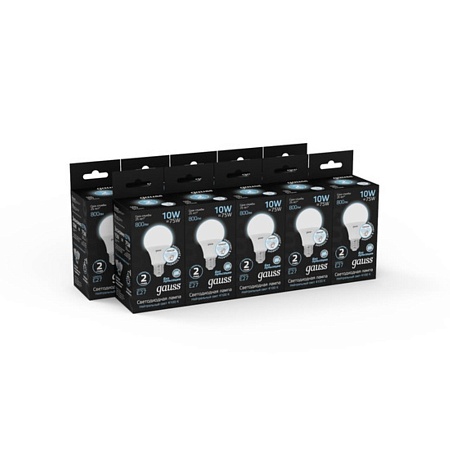 Светодиодная лампа Gauss A60 10W 800Lm 4100K E27 102502210-M - фото