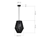 Светильник подвесной черный/черный E27 1*40W SLE6025-413-01 - фото